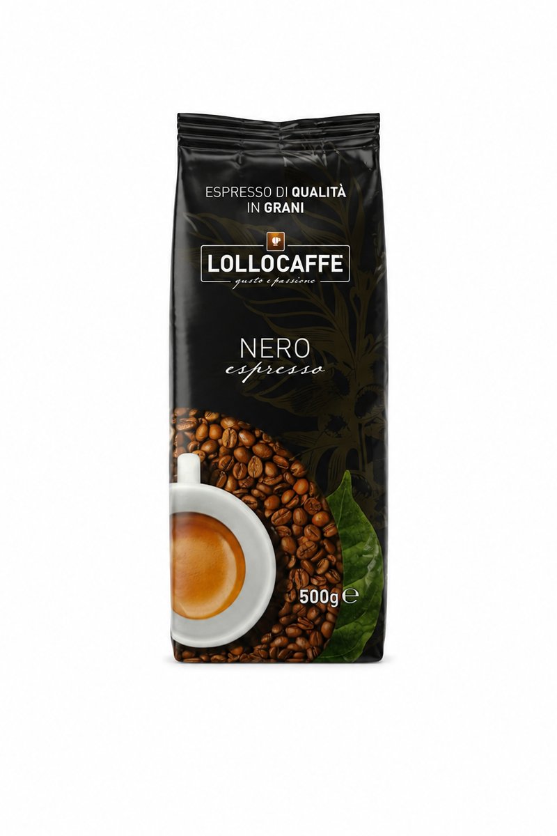 Кафе на зърна Lollo caffe Nero 0.500кг.